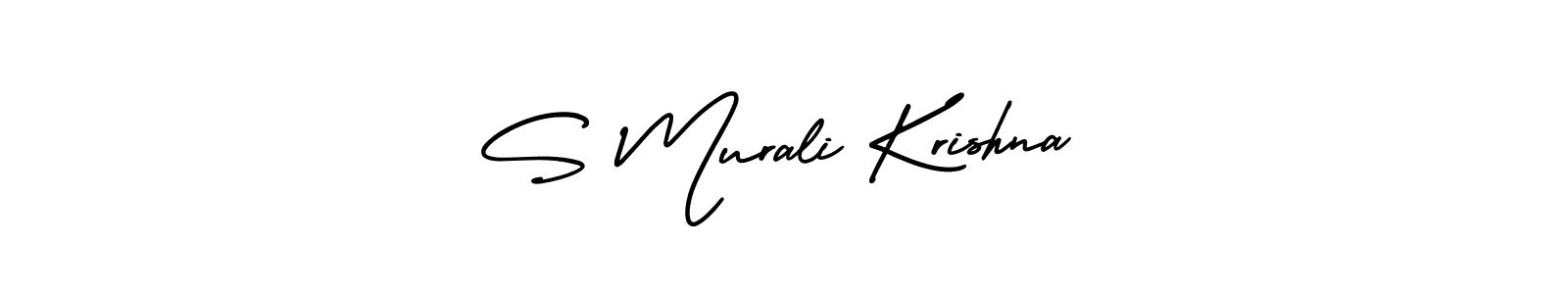 It looks lik you need a new signature style for name S Murali Krishna. Design unique handwritten (AmerikaSignatureDemo-Regular) signature with our free signature maker in just a few clicks. S Murali Krishna signature style 3 images and pictures png