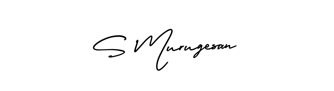 Create a beautiful signature design for name S Murugesan. With this signature (AmerikaSignatureDemo-Regular) fonts, you can make a handwritten signature for free. S Murugesan signature style 3 images and pictures png