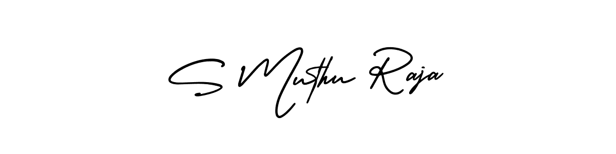 Make a short S Muthu Raja signature style. Manage your documents anywhere anytime using AmerikaSignatureDemo-Regular. Create and add eSignatures, submit forms, share and send files easily. S Muthu Raja signature style 3 images and pictures png