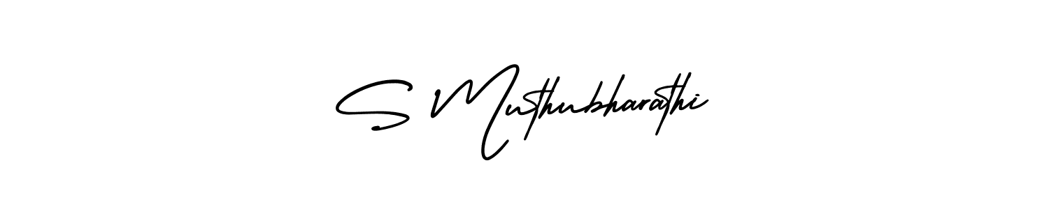 Design your own signature with our free online signature maker. With this signature software, you can create a handwritten (AmerikaSignatureDemo-Regular) signature for name S Muthubharathi. S Muthubharathi signature style 3 images and pictures png