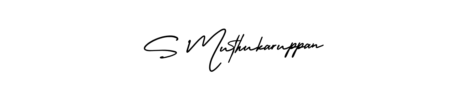 Also You can easily find your signature by using the search form. We will create S Muthukaruppan name handwritten signature images for you free of cost using AmerikaSignatureDemo-Regular sign style. S Muthukaruppan signature style 3 images and pictures png