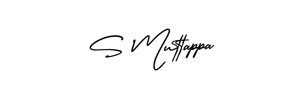 AmerikaSignatureDemo-Regular is a professional signature style that is perfect for those who want to add a touch of class to their signature. It is also a great choice for those who want to make their signature more unique. Get S Muttappa name to fancy signature for free. S Muttappa signature style 3 images and pictures png