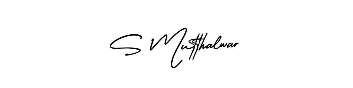 Also we have S Mutthalwar name is the best signature style. Create professional handwritten signature collection using AmerikaSignatureDemo-Regular autograph style. S Mutthalwar signature style 3 images and pictures png