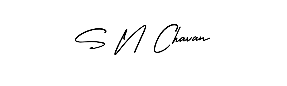 Make a beautiful signature design for name S N Chavan. Use this online signature maker to create a handwritten signature for free. S N Chavan signature style 3 images and pictures png