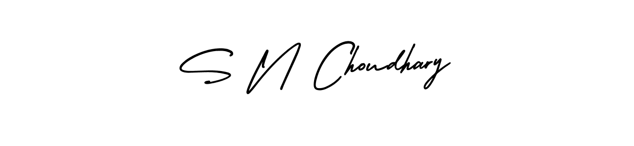 AmerikaSignatureDemo-Regular is a professional signature style that is perfect for those who want to add a touch of class to their signature. It is also a great choice for those who want to make their signature more unique. Get S N Choudhary name to fancy signature for free. S N Choudhary signature style 3 images and pictures png