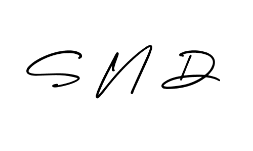 It looks lik you need a new signature style for name S N D. Design unique handwritten (AmerikaSignatureDemo-Regular) signature with our free signature maker in just a few clicks. S N D signature style 3 images and pictures png