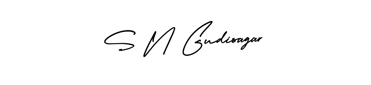 Also we have S N Gudisagar name is the best signature style. Create professional handwritten signature collection using AmerikaSignatureDemo-Regular autograph style. S N Gudisagar signature style 3 images and pictures png