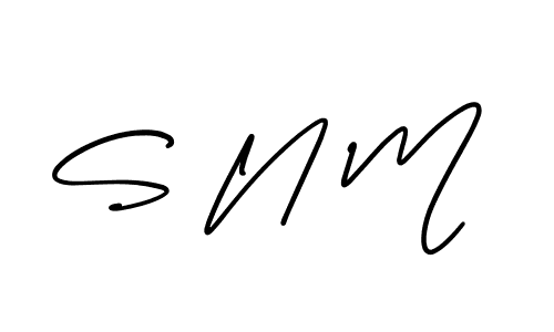 How to Draw S N M signature style? AmerikaSignatureDemo-Regular is a latest design signature styles for name S N M. S N M signature style 3 images and pictures png