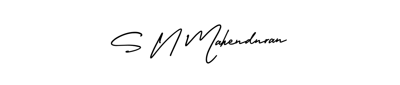 if you are searching for the best signature style for your name S N Mahendnran. so please give up your signature search. here we have designed multiple signature styles  using AmerikaSignatureDemo-Regular. S N Mahendnran signature style 3 images and pictures png