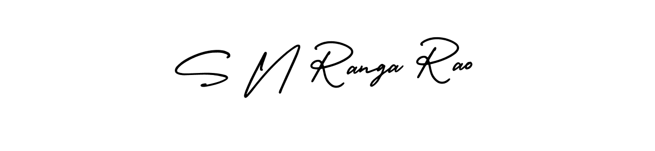 Make a beautiful signature design for name S N Ranga Rao. With this signature (AmerikaSignatureDemo-Regular) style, you can create a handwritten signature for free. S N Ranga Rao signature style 3 images and pictures png