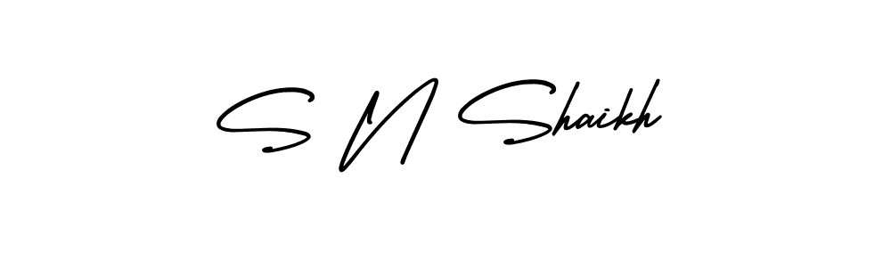 Also we have S N Shaikh name is the best signature style. Create professional handwritten signature collection using AmerikaSignatureDemo-Regular autograph style. S N Shaikh signature style 3 images and pictures png