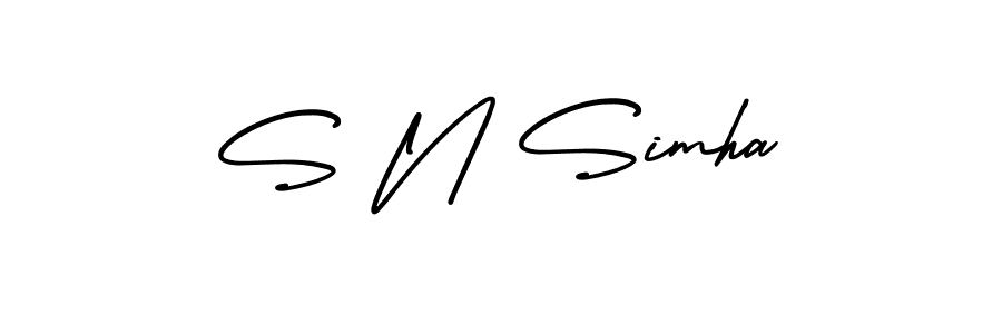 How to Draw S N Simha signature style? AmerikaSignatureDemo-Regular is a latest design signature styles for name S N Simha. S N Simha signature style 3 images and pictures png