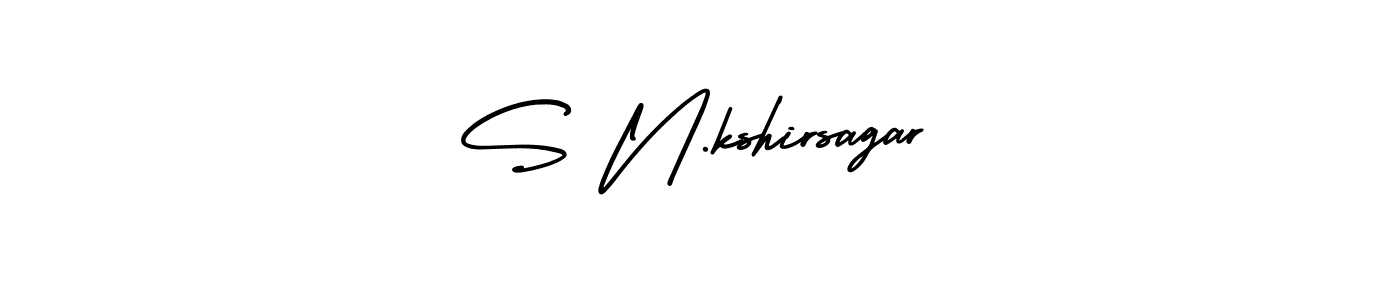 S N.kshirsagar stylish signature style. Best Handwritten Sign (AmerikaSignatureDemo-Regular) for my name. Handwritten Signature Collection Ideas for my name S N.kshirsagar. S N.kshirsagar signature style 3 images and pictures png