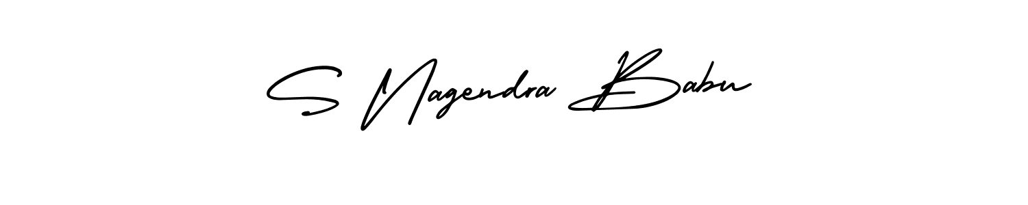 S Nagendra Babu stylish signature style. Best Handwritten Sign (AmerikaSignatureDemo-Regular) for my name. Handwritten Signature Collection Ideas for my name S Nagendra Babu. S Nagendra Babu signature style 3 images and pictures png