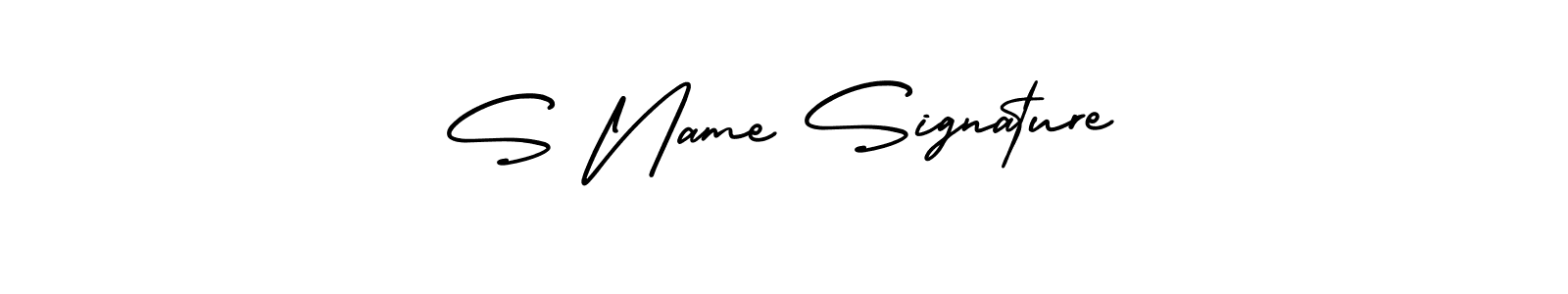 You should practise on your own different ways (AmerikaSignatureDemo-Regular) to write your name (S Name Signature) in signature. don't let someone else do it for you. S Name Signature signature style 3 images and pictures png