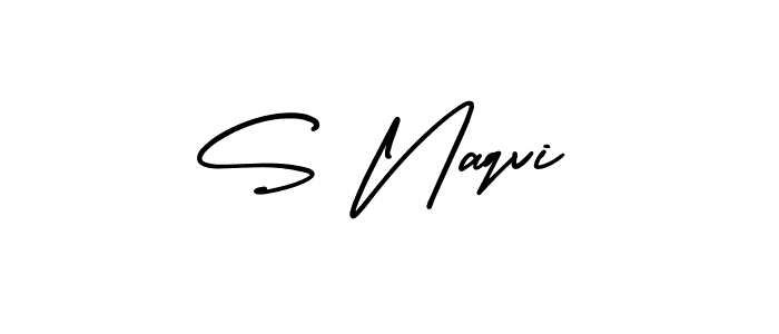 How to make S Naqvi signature? AmerikaSignatureDemo-Regular is a professional autograph style. Create handwritten signature for S Naqvi name. S Naqvi signature style 3 images and pictures png