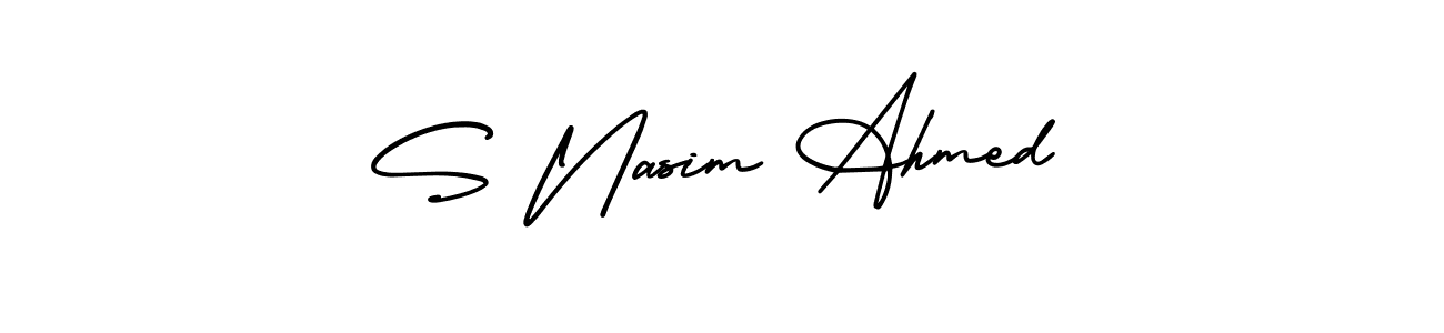 Also we have S Nasim Ahmed name is the best signature style. Create professional handwritten signature collection using AmerikaSignatureDemo-Regular autograph style. S Nasim Ahmed signature style 3 images and pictures png