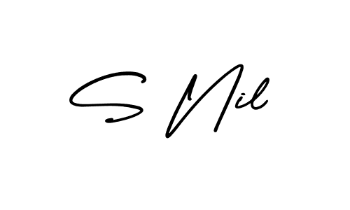 Also we have S Nil name is the best signature style. Create professional handwritten signature collection using AmerikaSignatureDemo-Regular autograph style. S Nil signature style 3 images and pictures png