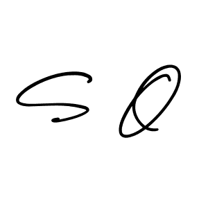 Make a beautiful signature design for name S O. With this signature (AmerikaSignatureDemo-Regular) style, you can create a handwritten signature for free. S O signature style 3 images and pictures png