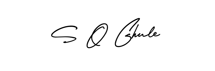 How to make S O Ghule signature? AmerikaSignatureDemo-Regular is a professional autograph style. Create handwritten signature for S O Ghule name. S O Ghule signature style 3 images and pictures png