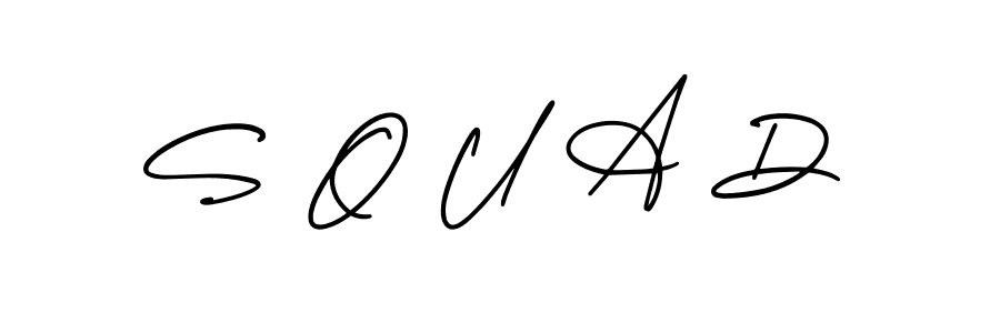 Design your own signature with our free online signature maker. With this signature software, you can create a handwritten (AmerikaSignatureDemo-Regular) signature for name S O U A D. S O U A D signature style 3 images and pictures png