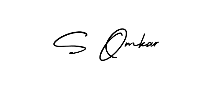 How to make S Omkar signature? AmerikaSignatureDemo-Regular is a professional autograph style. Create handwritten signature for S Omkar name. S Omkar signature style 3 images and pictures png