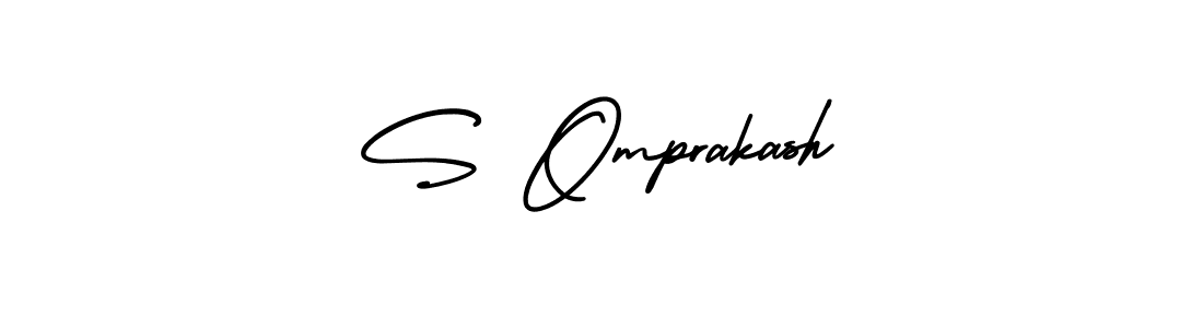 Create a beautiful signature design for name S Omprakash. With this signature (AmerikaSignatureDemo-Regular) fonts, you can make a handwritten signature for free. S Omprakash signature style 3 images and pictures png