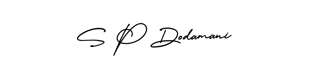 Also You can easily find your signature by using the search form. We will create S P Dodamani name handwritten signature images for you free of cost using AmerikaSignatureDemo-Regular sign style. S P Dodamani signature style 3 images and pictures png