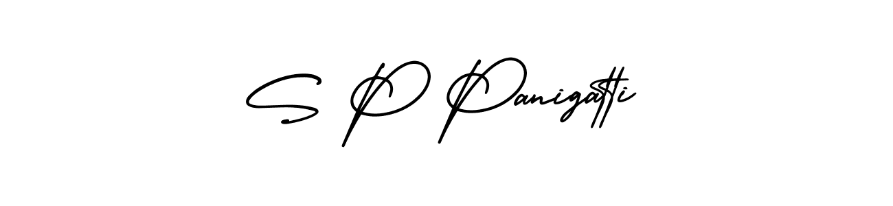 It looks lik you need a new signature style for name S P Panigatti. Design unique handwritten (AmerikaSignatureDemo-Regular) signature with our free signature maker in just a few clicks. S P Panigatti signature style 3 images and pictures png