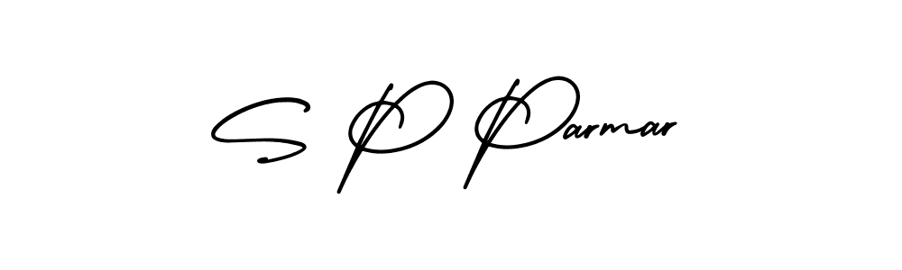if you are searching for the best signature style for your name S P Parmar. so please give up your signature search. here we have designed multiple signature styles  using AmerikaSignatureDemo-Regular. S P Parmar signature style 3 images and pictures png