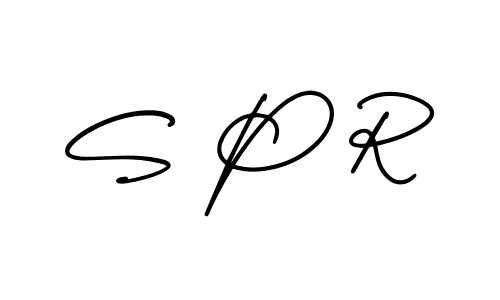 Similarly AmerikaSignatureDemo-Regular is the best handwritten signature design. Signature creator online .You can use it as an online autograph creator for name S P R. S P R signature style 3 images and pictures png
