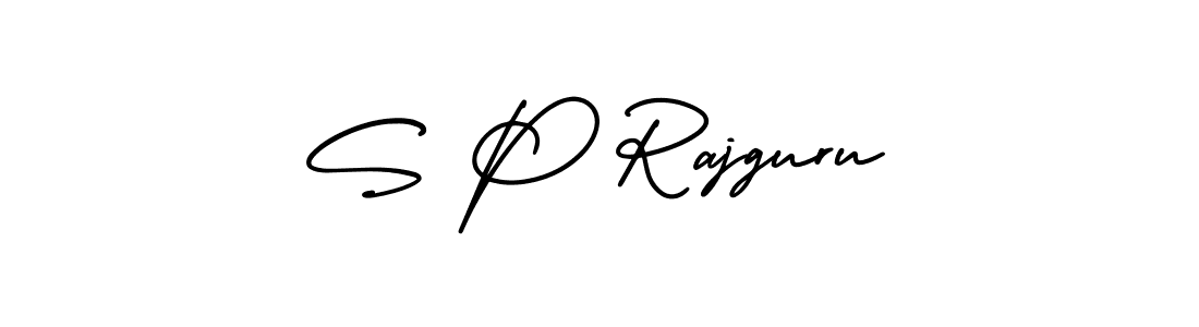 Create a beautiful signature design for name S P Rajguru. With this signature (AmerikaSignatureDemo-Regular) fonts, you can make a handwritten signature for free. S P Rajguru signature style 3 images and pictures png