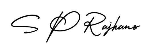 It looks like you need a new signature style for name S P Rajhans. Design unique handwritten (AmerikaSignatureDemo-Regular) signature with our free signature maker in just a few clicks. S P Rajhans signature style 3 images and pictures png
