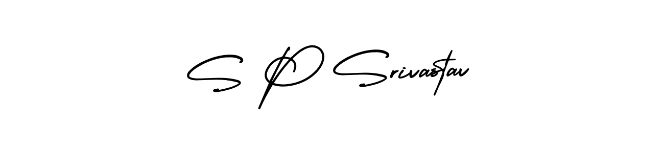 Design your own signature with our free online signature maker. With this signature software, you can create a handwritten (AmerikaSignatureDemo-Regular) signature for name S P Srivastav. S P Srivastav signature style 3 images and pictures png