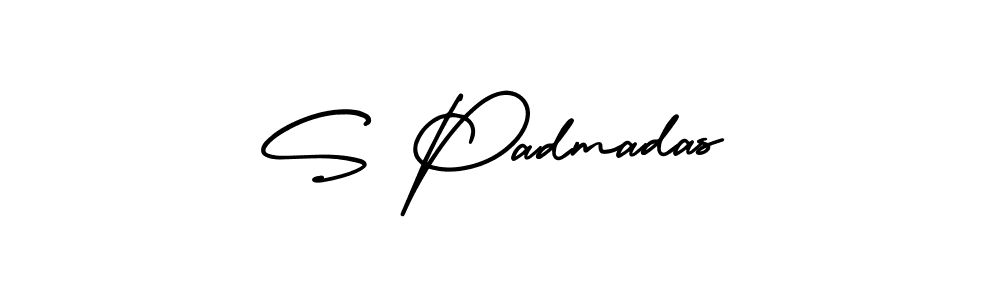 Also You can easily find your signature by using the search form. We will create S Padmadas name handwritten signature images for you free of cost using AmerikaSignatureDemo-Regular sign style. S Padmadas signature style 3 images and pictures png