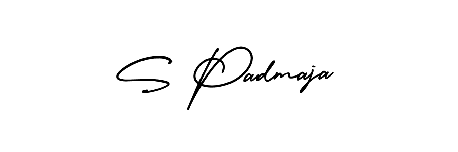 Make a short S Padmaja signature style. Manage your documents anywhere anytime using AmerikaSignatureDemo-Regular. Create and add eSignatures, submit forms, share and send files easily. S Padmaja signature style 3 images and pictures png