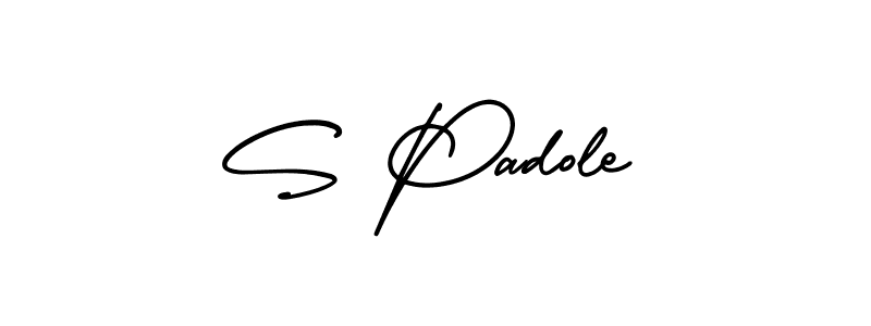 Also we have S Padole name is the best signature style. Create professional handwritten signature collection using AmerikaSignatureDemo-Regular autograph style. S Padole signature style 3 images and pictures png