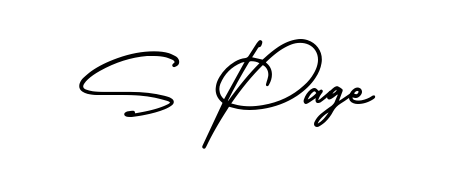 Looking for an artistic signature for S Page? The AmerikaSignatureDemo-Regular calligraphy style gives a sophisticated flow suitable for business cards and emails. S Page signature style 3 images and pictures png