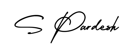 Check out images of Autograph of S Pardesh name. Actor S Pardesh Signature Style. AmerikaSignatureDemo-Regular is a professional sign style online. S Pardesh signature style 3 images and pictures png