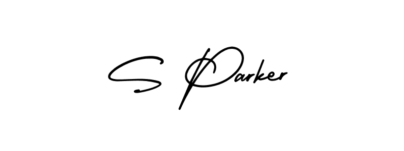 S Parker stylish signature style. Best Handwritten Sign (AmerikaSignatureDemo-Regular) for my name. Handwritten Signature Collection Ideas for my name S Parker. S Parker signature style 3 images and pictures png