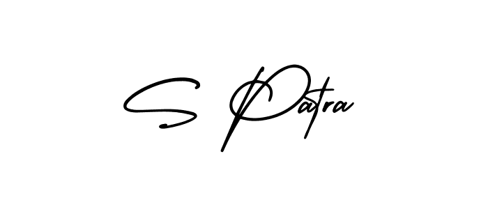 Design your own signature with our free online signature maker. With this signature software, you can create a handwritten (AmerikaSignatureDemo-Regular) signature for name S Patra. S Patra signature style 3 images and pictures png