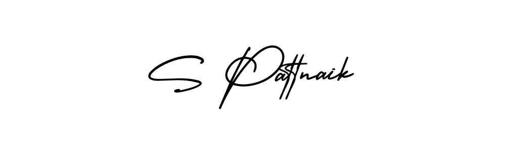 The best way (AmerikaSignatureDemo-Regular) to make a short signature is to pick only two or three words in your name. The name S Pattnaik include a total of six letters. For converting this name. S Pattnaik signature style 3 images and pictures png