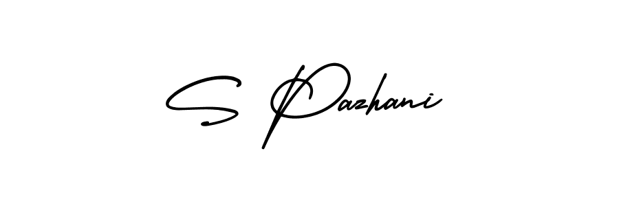 Create a beautiful signature design for name S Pazhani. With this signature (AmerikaSignatureDemo-Regular) fonts, you can make a handwritten signature for free. S Pazhani signature style 3 images and pictures png