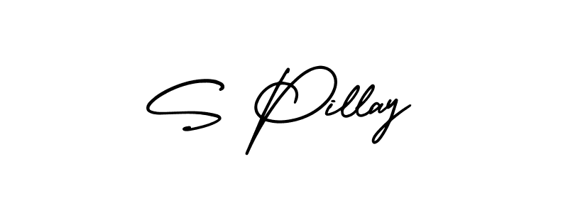 Also we have S Pillay name is the best signature style. Create professional handwritten signature collection using AmerikaSignatureDemo-Regular autograph style. S Pillay signature style 3 images and pictures png