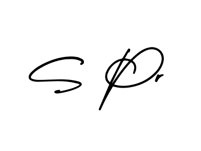 Design your own signature with our free online signature maker. With this signature software, you can create a handwritten (AmerikaSignatureDemo-Regular) signature for name S Pr. S Pr signature style 3 images and pictures png