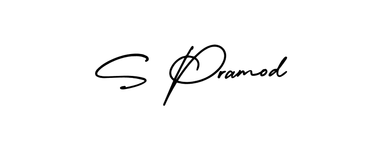 It looks lik you need a new signature style for name S Pramod. Design unique handwritten (AmerikaSignatureDemo-Regular) signature with our free signature maker in just a few clicks. S Pramod signature style 3 images and pictures png