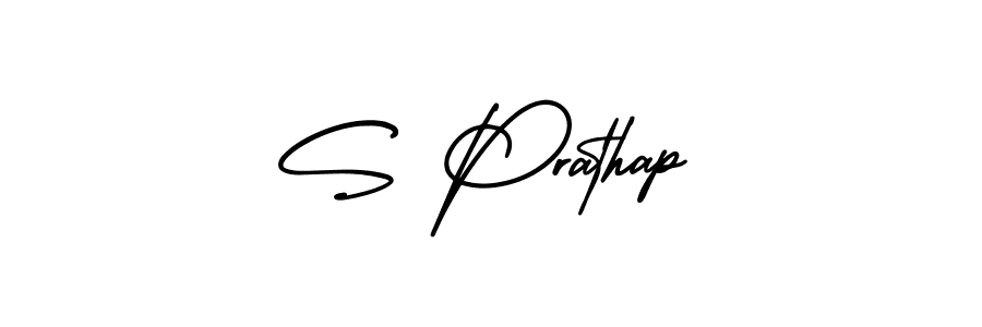 How to make S Prathap signature? AmerikaSignatureDemo-Regular is a professional autograph style. Create handwritten signature for S Prathap name. S Prathap signature style 3 images and pictures png