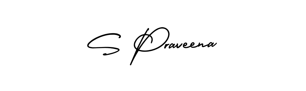 Make a beautiful signature design for name S Praveena. Use this online signature maker to create a handwritten signature for free. S Praveena signature style 3 images and pictures png