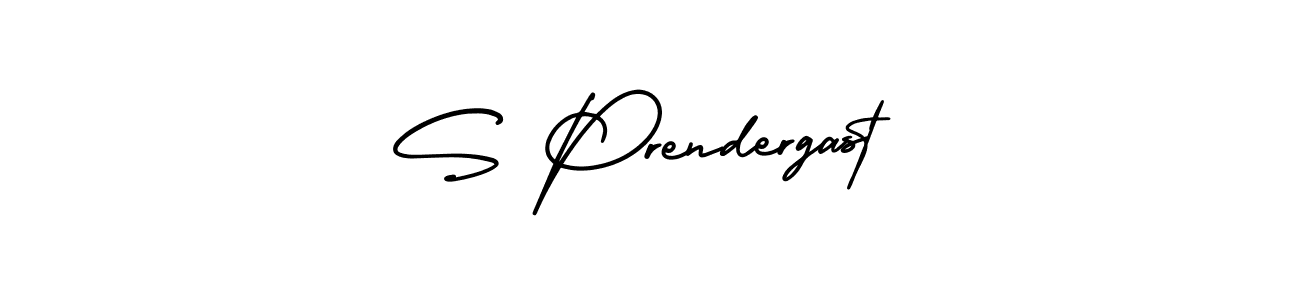 Design your own signature with our free online signature maker. With this signature software, you can create a handwritten (AmerikaSignatureDemo-Regular) signature for name S Prendergast. S Prendergast signature style 3 images and pictures png