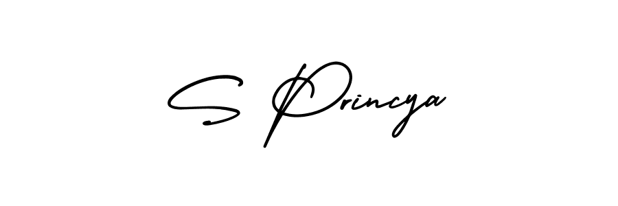 Best and Professional Signature Style for S Princya. AmerikaSignatureDemo-Regular Best Signature Style Collection. S Princya signature style 3 images and pictures png